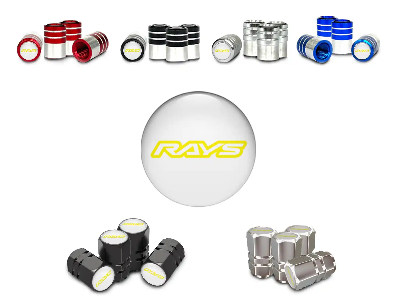 Rays Caps Tige Valve Jante Moto Design Max
